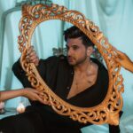 Karan Kundrra Instagram - Unrestrained. Like the God of Poseidon. Today, came out to play. Concept: @appu.rentlyblunt @tgbtroop Shot by: @that.nikhil @dotstudiosmumbai Styled by: @shreeum #StyledByTGB Style team : @anushakala Rings: @nenikaar @amamajewels Shoes: @jeetinder_sandhu Shirt: @siddhantagrawallabel (reworked) Pants: @dromodaa (reworked) Necklace: @hars_bijoux