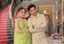 Karan Sharma Instagram - Happy Lohri All! 🤗❤️ from #reevaan @tanyasharma27 "May this Lohri fire burn all the moments of sadness and enlighten your world with warmth of joy, happiness and love," . #lohri #sasuralsimarka2 #karansharma #tanyasharma #blessings