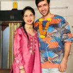Karan Sharma Instagram - Happy Bhaidooj to all sisters and brothers 🥰🤗🎉 . . . . . . #happybhaidooj #karansharma #shivani #indianfestival