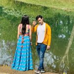 Karan Sharma Instagram - Outdoor shoot ka maza hi kuch our hai 😎 @tanyasharma27 … #sasuralsimarka2 #reevaan #vivaan #reema