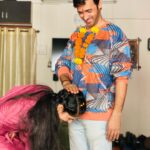 Karan Sharma Instagram - Happy Bhaidooj to all sisters and brothers 🥰🤗🎉 . . . . . . #happybhaidooj #karansharma #shivani #indianfestival