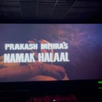 Karan Sharma Instagram - What an awesome evening it was to watch 1982 film Namak Halaal on BIG SCREEN 🥹😍… LOVE YOU @amitabhbachchan SIR … you are incredible ! #happybirthday #amitabhbachchan #karansharma
