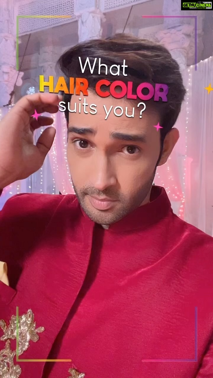Karan Sharma Instagram - Does it work ? 😬😄 #reels #besthair #color #karansharma #sasuralsimarka2
