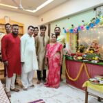 Karan Sharma Instagram - Different people but same vibes that’s Love and affection. It’s all due to Bappa . May Bappa bless you and your family @karankhandelwal @i_ashisinghh @abhishekkumar1678 @kashhish @09__vandan__10 @shivanisemwal954 @acharaya_karun 🥰🤗🙏 #ganeshchaturthi #family #friends #blessings