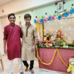 Karan Sharma Instagram - Different people but same vibes that’s Love and affection. It’s all due to Bappa . May Bappa bless you and your family @karankhandelwal @i_ashisinghh @abhishekkumar1678 @kashhish @09__vandan__10 @shivanisemwal954 @acharaya_karun 🥰🤗🙏 #ganeshchaturthi #family #friends #blessings