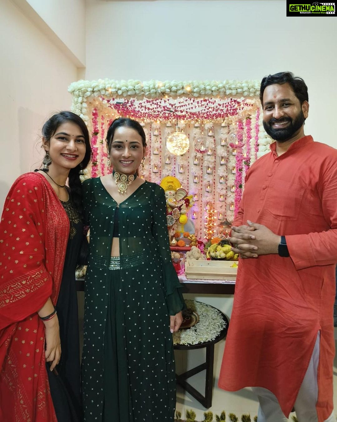 Karan Sharma Instagram - Heyy Sneha …May Bappa bless you with full power , more energy and lot of success 😍.. you are a fantastic girl keep it up 🤘 @iam_snehajain … Ganpati Bappa Moriya 🤗🙏!