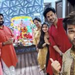 Karan Sharma Instagram - Bappa ese hi Kripa banaye rake @kapooraashish . May you achieve all your goals in life ! Ganpati Bappa Moriya 🥰🙏!