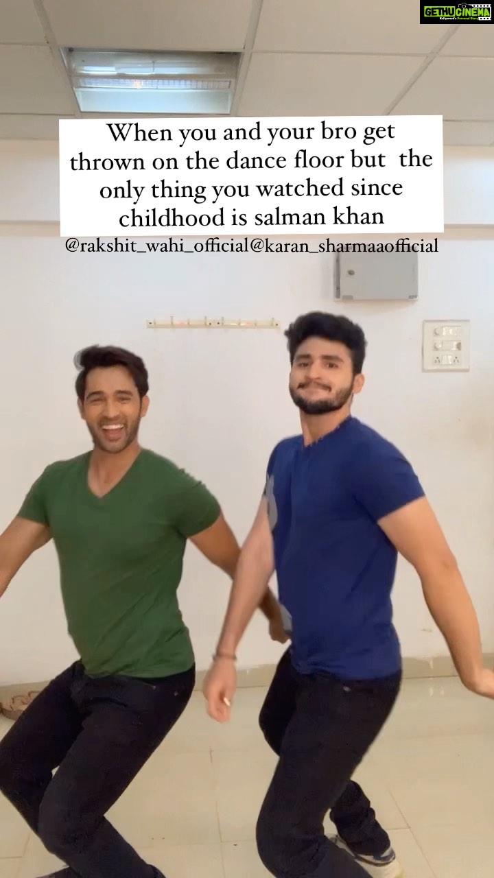 Karan Sharma Instagram - Wait for it🤣🤣 Ft. @karansharmaa_official ❤️😂 Tag your friends🤣🤣 . . . #reels #karansharma #rakshitwahi #comedy #ssk2 #sasuralsimarka2 #dancefloor #salmankhan #humour #trending @instagram @creators Mumbai, Maharashtra