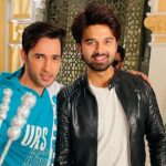 Karan Sharma Instagram - On set birthday celebration 🎉- Happy wala Birthday handsome boy - @avinashmukherjee_ - have a fantastic year ahead brother.. Keep growing- keep Shining 🤗🥰 ! #happybirthday #avinashmukherjee #karansharma #tanyasharma #sasuralsimarka2 #onset