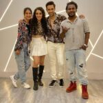 Karan Sharma Instagram - Thank you so much guys for the wonderful response to my first dance cover 🥰🤗… . Behind the scenes of ArabicKuthu Dance cover is coming soon @tanyasharma27 @paulsonthomasofficial @shivanisemwal954 . #arabickuthu #dancecover #tanyasharma #karansharma #paulsonthomasdanceworld