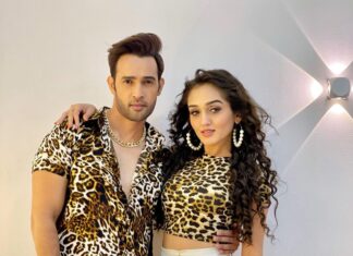 Karan Sharma Instagram - HOLAAA ☺️💃🏼 Karan and I collaborated for his first YouTube dance video and we can’t wait for you to see it!! It’s going live today at 6pm on his YouTube channel ! DONT FORGET TO CHECK IT OUT😍 #dance #dancecover #arabickutthu #reevaan #karansharma #tanyasharma #arabic