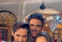 Karan Sharma Instagram - Humain koi photo bhi nahi click karne deta 🥹😂 @tanyasharma27 @jayatibhatia @aravchowdharry @rakshit_wahi_official @avinashmukherjee_ @rupeshkotwani_ #sasuralsimarka2 #karansharma