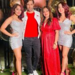 Karan Sharma Instagram - What a wonderful night it was .. I had a great time @surabhi.samriddhi ☺️.. once again Wishing your mother @sumati.mehra a long and healthy life 🤗🥰 you both arranged a superb surprise Party for her ! Keep Rocking 🤘!