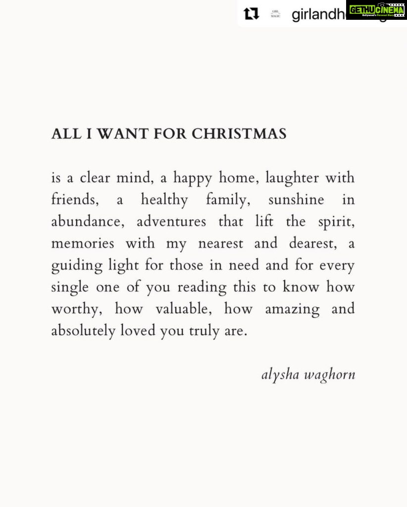 Kim Sharma Instagram - ✔️ Merry Christmas lovelies. Blessed and Grateful 😇🙏🏻🎄❤️
