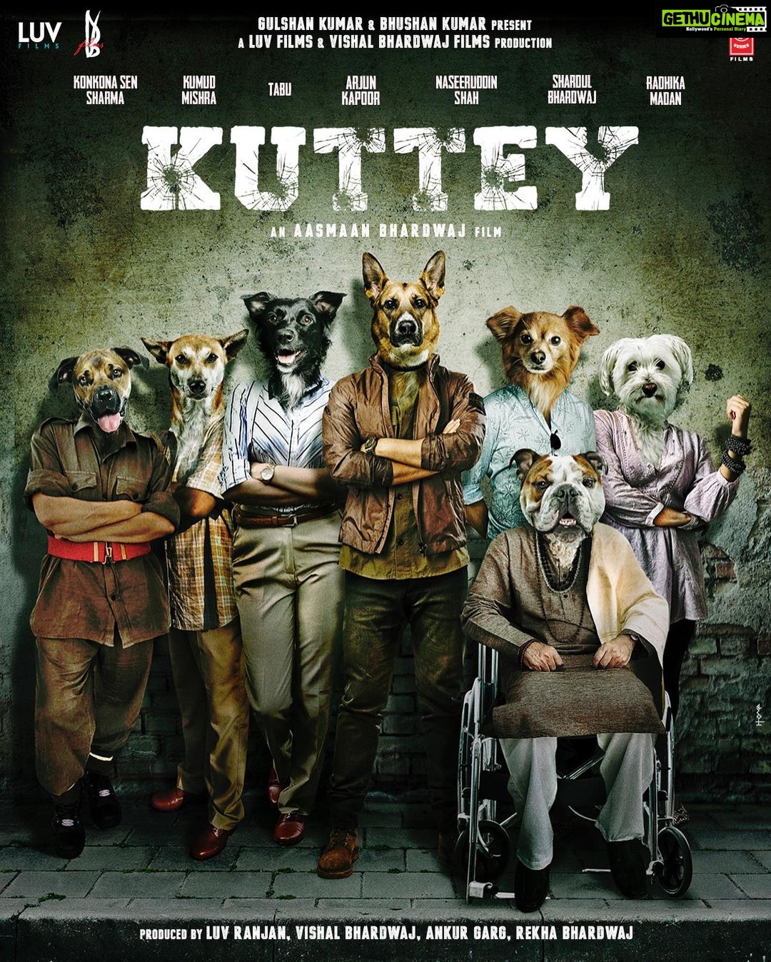 Konkona Sen Sharma Instagram - ना ये भौंकते हैं, ना ग़ुर्राते हैं… बस काटते हैं! Presenting #KUTTEY! @arjunkapoor @tabutiful @naseeruddin49 #KumudMishra @radhikamadan @bhar_ul_shar @aasmaanbhardwaj #LuvRanjan @vishalrbhardwaj @gargankur82 @rekha_bhardwaj #BhushanKumar #Gulzar @luv_films @vbfilmsofficial @tseriesfilms @tseries.official