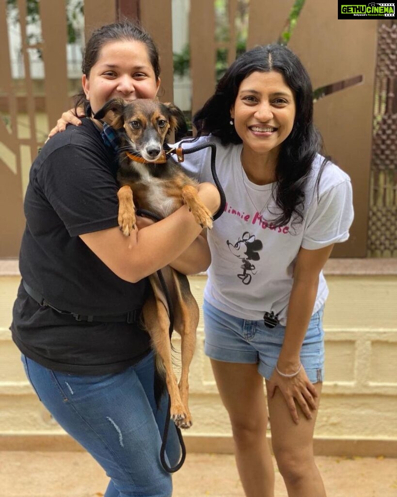 Konkona Sen Sharma Instagram - This is a @mitalisboardandtrain appreciation post! Last lockdown I rescued this cutie but this is my first dog and I hadn’t managed to train her properly. So so happy to have sent my Pepita here for toilet training, leash training and general confidence building. Thank you so much @mitalisalvi and team! 🤗🤗🤗 Also how goofy does my Pepita look 🤪