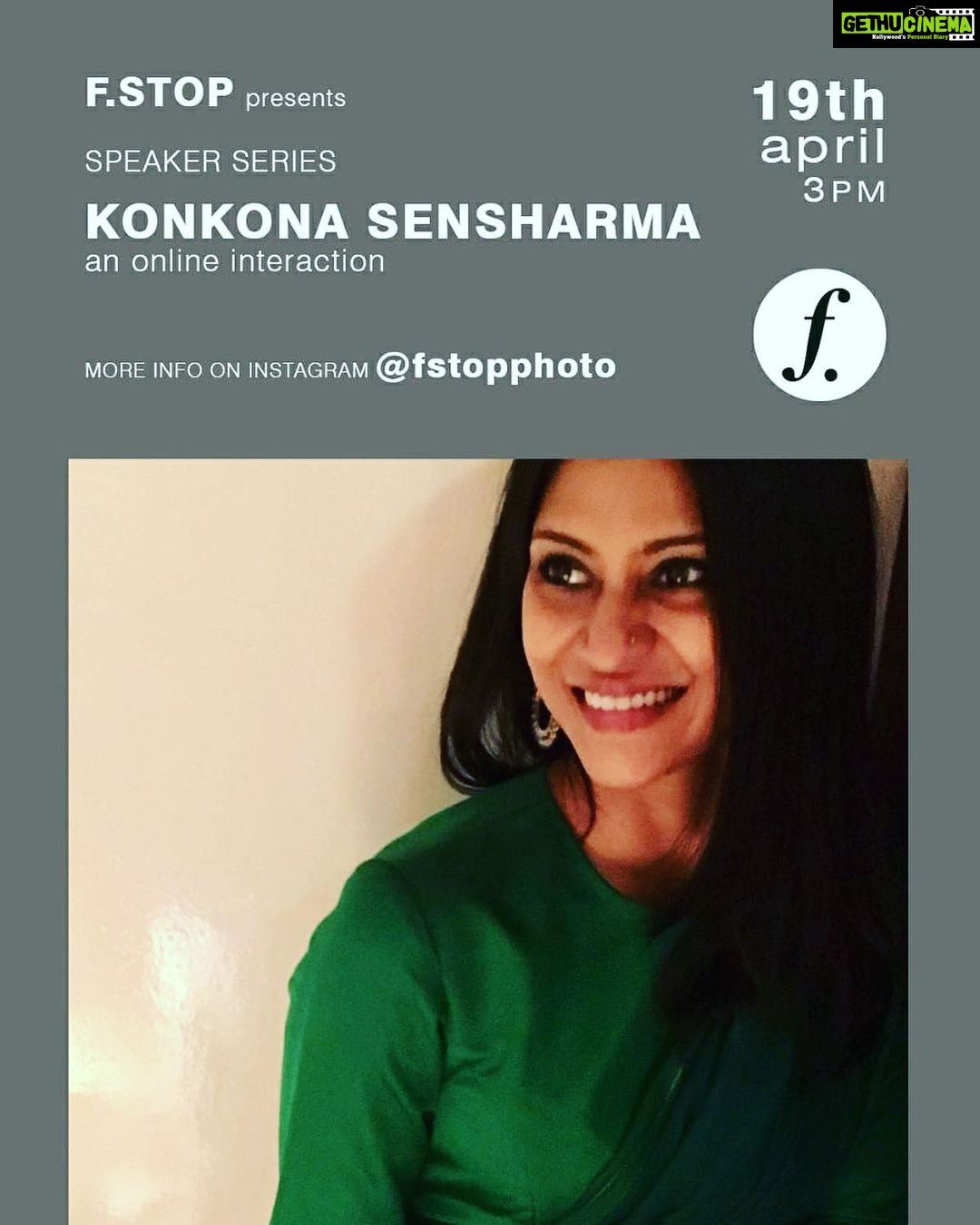 Konkona Sen Sharma Instagram - Looking forward to this on Sunday! Please join us. Don’t forget to register if you do, link in bio. @fstopphoto @panjwani.vinay