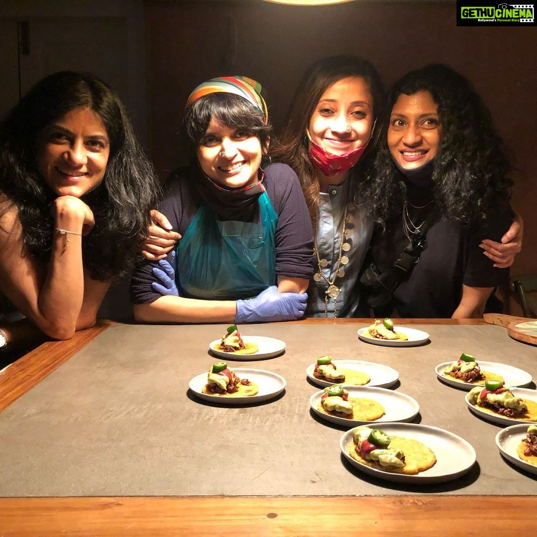 Konkona Sen Sharma Instagram - Had a very socially distant meal after months thanks to @thelovefools We had a whole room to our selves and a beautiful six course meal with the theme of Umami! It was divine! @sheetalsudhir Thanks for the recommendation! @roshni_ghosh What a memorable birthday meal!