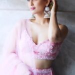 Krystle D'Souza Instagram - Feeling Those Festive Feels 💖 . . Outfit - @kalkifashion Pr - @stylingcityy Pictures - @harsh__mevada