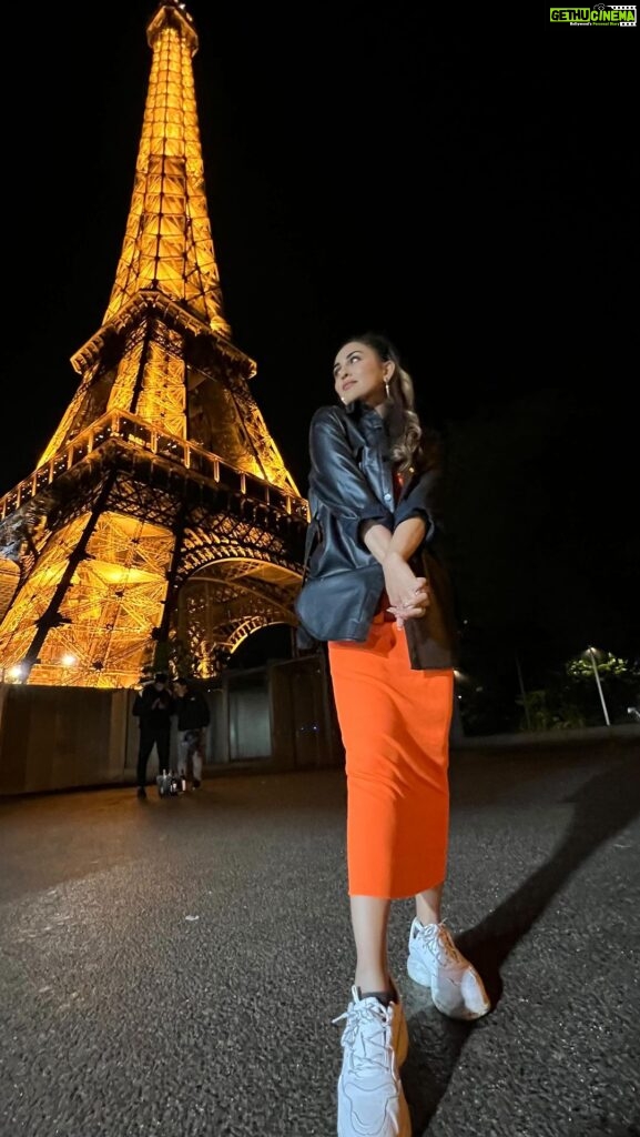 Krystle D'Souza Instagram - We’re only getting older baby ❤️ Eiffel Tower - Paris, France