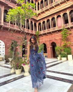 Krystle D'Souza Instagram - Life itself is a fairytale ✨ . . . 📍 @narendra.bhawan.bikaner 👗 @threadnbutton Narender Bhavan, Bikaner
