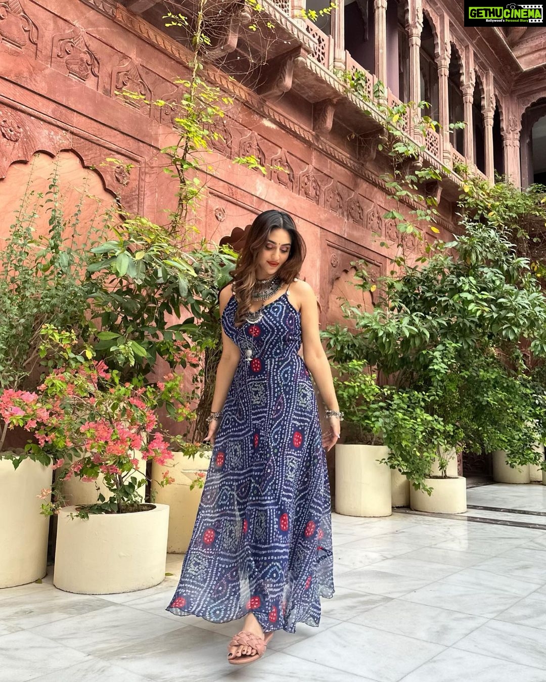Krystle D'Souza Instagram - Life itself is a fairytale ✨ . . . 📍 @narendra.bhawan.bikaner 👗 @threadnbutton Narender Bhavan, Bikaner