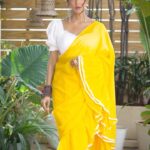 Lakshmi Manchu Instagram – Wearing sunshine today!

Ring @parishrijewellery @manalirawat
Hair @hairdo_vamsi
Photographer @snfotography_official 
📸 @weddings_by_dlm
Styled by @6shweta