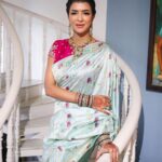 Lakshmi Manchu Instagram - A celebration that I can’t get over🥰 Jewellery @khannajewellerskj MUA @vibhu_makeupartist Hair Stylist @manasamakeup #WeddingFashion #SareeLove #MWedsM #Pellikoduku