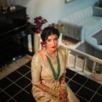 Lakshmi Manchu Instagram - Be Dazzling✨ Jewellery @gunaasofficial for carefully curating this exquisite look. I loved every piece and the detail to it. Wanted a typical South Indian look with a twist of the rare melon shaped emeralds. Removed the centre piece for my top neck piece. Loved the final look. Thank you Guna garu for your beautiful eye. Makeup Artist @vibhu_makeupartist so fun working with you. 🧿 Hair Stylist @manasamakeup, my queen. Thank you for just showing up and getting the entire family ready. You are family. 💕 #WeddingFashion #SareeLove #MWedsM #ManojWedsMounika