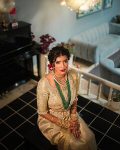 Lakshmi Manchu Instagram - Be Dazzling✨ 

Jewellery @gunaasofficial for carefully curating this exquisite look. I loved every piece and the detail to it. Wanted a typical South Indian look with a twist of the rare melon shaped emeralds. Removed the centre piece for my top neck piece. Loved the final look. Thank you Guna garu for your beautiful eye. 
Makeup Artist @vibhu_makeupartist so fun working with you. 🧿
Hair Stylist @manasamakeup, my queen. Thank you for just showing up and getting the entire family ready. You are family. 💕

#WeddingFashion #SareeLove #MWedsM #ManojWedsMounika