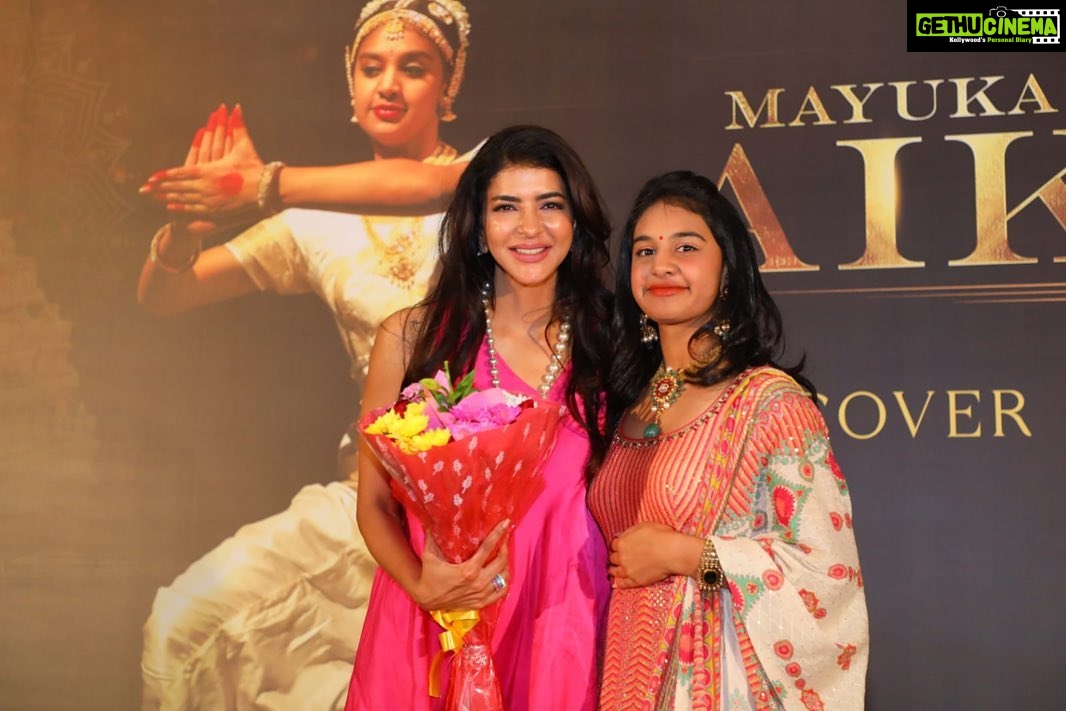 Lakshmi Manchu Instagram - What a fabulous evening! One can only imagine doing wonders at such a young age! My friend's daughter who is JUST 16 years old @mayukatulla released her much-awaited first song cover yesterday. She's an aspiring filmmaker! And, being there with my friends and colleagues was an honor! Wishing @mayuktatulla all the very best. Upwards and onwards. Go and listen to her beautiful cover song linked below.