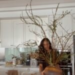 Lisa Haydon Instagram – Went to the flower market today to buy some Christmas foliage for the house, instead fell in love with these branches and wax flowers. What do you think ? 🌝