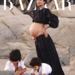 Lisa Haydon Instagram - Some more bomb digitty moments with @bazaarindia 🌝🖤🖤 I’m running out of captions ... can you tell ? Comes back because I found a caption 😂. Pregnancy is that one time in life where you accomplish so much while not really doing anything! Digital editor: @nandinibhalla Photographer: @rubylaw Make up : @omix Hair : @peter_cheng_hair Styling : @justinelee425 Production : @marinafairfax Photographer assist : @kehocheung