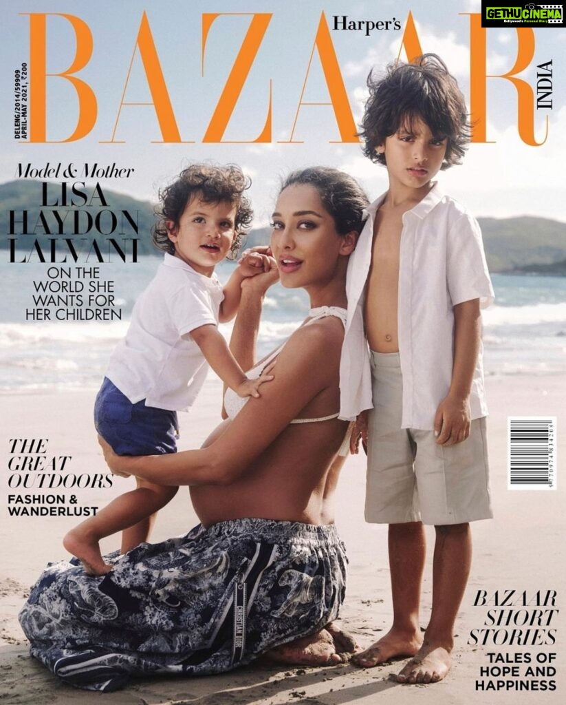Lisa Haydon Instagram - So proud of this little moment with allll my babies 🥰. We shot this photo first and this was the only five mins they both kept still and looked at the camera. Thank God for small mercies 😅Thank you team @bazaarindia for your friendship and support through EVERY phase of life. And to the amazing team that pulled this off here in HK! Tap for tags 🏷 Digital editor: @nandinibhalla Photographer: @rubylaw Make up : @omix Hair : @peter_cheng_hair Styling : @justinelee425 Production : @marinafairfax Photographer assist : @kehocheung Swipe 👉 for the shot that didn’t make the cover but I also love. What do you think?