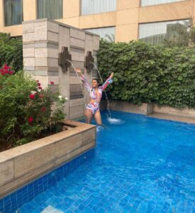 Madhurima Tuli Instagram - 🧜🏽‍♀️❤️

PC - Thanks @vijayamountaineer for the beautiful capture. 
Ps- Gifted clothes definitely make you look better. Thanks @swatisinha2309 for the 👙I didn’t know you like me so much in it 😉❤️