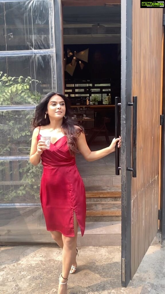 Madhurima Tuli Instagram - 🍒❤️ Outfit - @shaberryofficial HMU - @raj_mukadam 📍- @silverbeachcafe