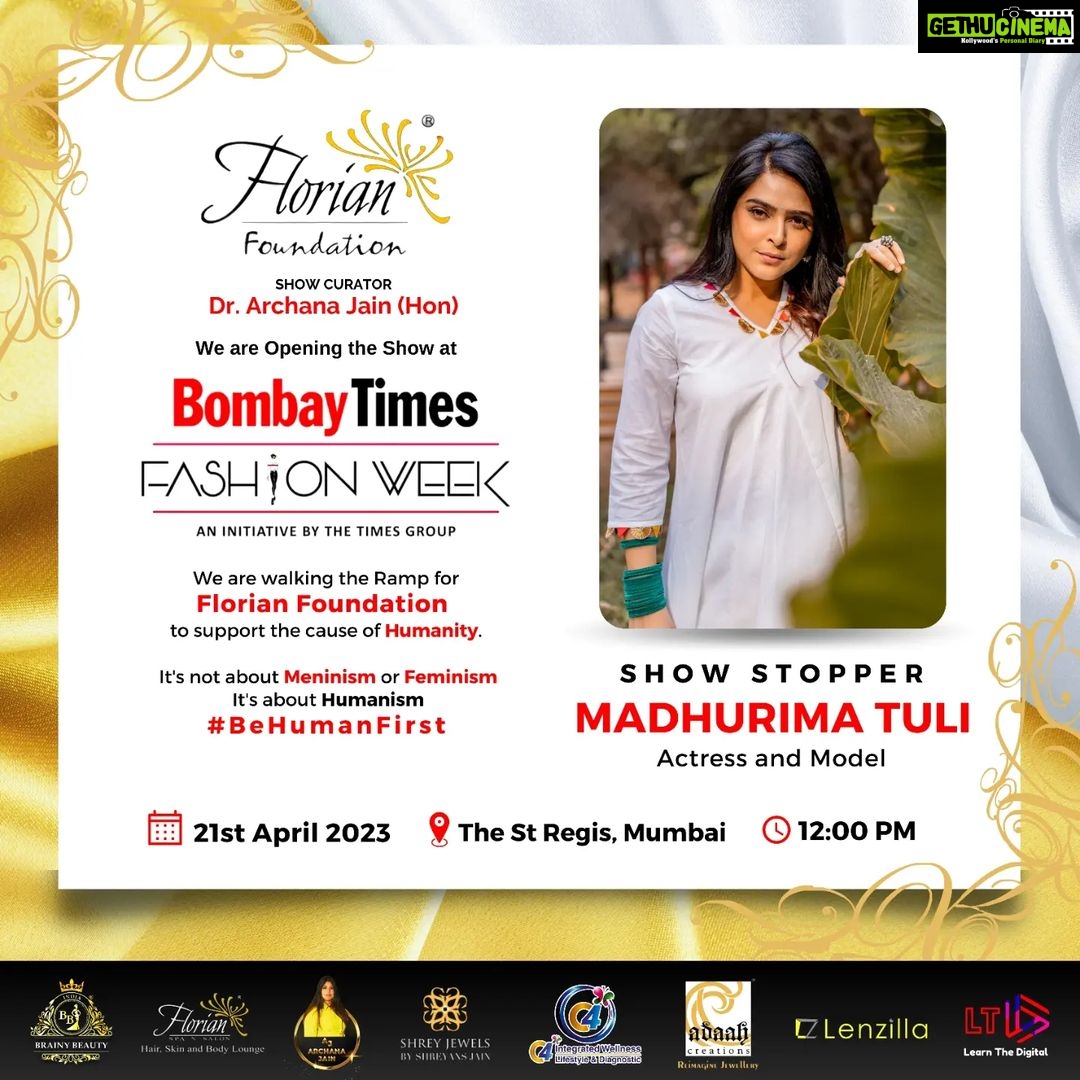 Madhurima Tuli Instagram - Florian Foundation by Archana Jain Opening the Show at the Bombay Times Fashion Week. It’s bigger, it’s grander, it’s bolder! We can’t keep calm because we are opening the show of Bombay Times Fashion Week and it's hitting the town! Madhurima Tuli's rise to fame is a testament to her hard work, determination, and talent. From being a state-level athlete and a member of the Uttarakhand cricket team to winning the coveted Miss Uttaranchal title, Madhurima's journey has been nothing short of inspiring. She made her mark in Bollywood with films like "Baby" and "Warning," and has also appeared in numerous ad campaigns for brands like Airtel, Mahindra XUV, and ICICI Bank. Her performances in popular TV shows like "Kumkum Bhagya," "Chandrakanta," and "I Can Do That" have earned her a huge fan following and now, she's set to add another feather to her cap by walking the ramp at the Bombay Times Fashion Week. Get ready to witness her shine! Let's Light the Ramp with The Power of Humanity in the Red Carpet Looks We are beautiful We are Special We are Unique We are Humans We are Achievers #BeHumanFirst Save the Date 21st April 2023 Time - 12 pm Venue - The St.Regis, Mumbai. It's not about Meninism or Feminism it's about Humanism Gear up for a surreal week of fashion’s biggest unveils, star-studded lineups, and more! @timestalent #MadhurimaTuli #FlorianFoundation #AJ #msindiabrainybeauty #BiggestFashionShow #BeHumanFirst #ArchanaJain #OpeningShow #BTFW23 #PowerOfHumanity #FashionWeek #FashionStyle #HighFashion #IBB #FlorianTimes #Humanism #Feminism #Meninism #Behumanfirst #BTFW #BombayTimesFashionWeek #BombayTimesFashionWeek2023 #FashionShow #FashionStyling #Glamour #Trending #Style #Glam #OOTDFashion #Runway