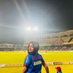 Mahima Makwana Instagram - Had great time supporting my favourite team @mumbaiheroesofficial CCL2023 is an experience of entertainment and sportsmanship. It depicts unity in diversity of our country. And #id247 to make our day memorable. @cclt20 @mumbaiheroesofficial @id__247