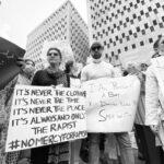 Mahira Khan Instagram - We demand a secure nation for all women!! At home, on the streets, at work, alone, not alone, with kids, without kids, in a skirt or in a burkha. Where ever she may be, whoever she may be - we demand basic rights of safety🙏🏼 Proud of my industry for coming together for this cause - United we are stronger, our voices are more powerful and impactful🇵🇰🤍♥️ 📸 @mystapaki Karachi Press Club