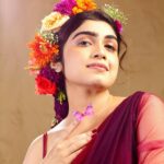 Manasa Radhakrishnan Instagram - 😃♥️ @mathrubhumidotcom @mbiarogyamasika 📸 @sidhiqueakber 👗 @chakitha_designs 💄 @soumyashyam_makeupartist