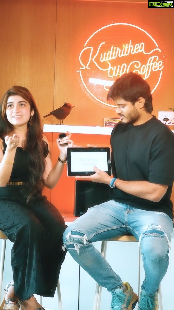 Manasa Radhakrishnan Instagram - We took the #HighwayOnAHA traffic signal challenge. And in our defence, it was a fair game. What say @ahavideoin? @ananddeverakonda @me.radhakrishnan @saiyami @nowitsabhi @kvguhan #VenkatTalari @simonkking #KVGuhan @adityamusic