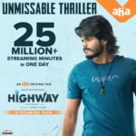 Manasa Radhakrishnan Instagram - Highway going higher and higher🥳. #HighwayOnAHA Streaming now. @ahavideoin @ananddeverakonda @me.radhakrishnan @saiyami @nowitsabhi @kvguhan #VenkatTalari @simonkking #KVGuhan @adityamusicindia