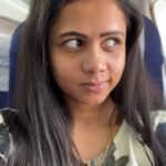 Manimegalai Instagram - Tag that bayandhangoli friends in ur gang 😹 secret captured by @mehussain_7 🐒 I literally call every god for help during flight Take off 🤪 #flight #takeoff #HussainManimegalai #primereels #comedyvideos #comedy