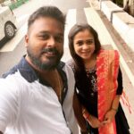 Manimegalai Instagram - Tirupathi Swamy Darshan 🙏 And its Vibe 😍 May all good things happen to all of us 💛 @mehussain_7