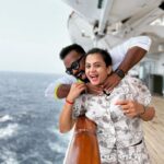 Manimegalai Instagram - Last from Gallery 📷 @mehussain_7 & last Cruise Vlog s Out on #HussainManimegalai Youtube Channel 🙌 Link on BIO & Stories 😎