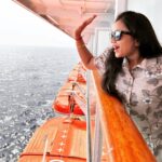 Manimegalai Instagram - Three Most Fav Pics from Cruise clicked by @mehussain_7 🥰🛳 And the first Cruise Vlog s Out on #HussainManimegalai Youtube Channel 🙌 Link on BIO & Stories 🕺 Do watch & enjoy our Fun Moments 💛
