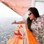 Manimegalai Instagram - Three Most Fav Pics from Cruise clicked by @mehussain_7 🥰🛳 And the first Cruise Vlog s Out on #HussainManimegalai Youtube Channel 🙌 Link on BIO & Stories 🕺 Do watch & enjoy our Fun Moments 💛