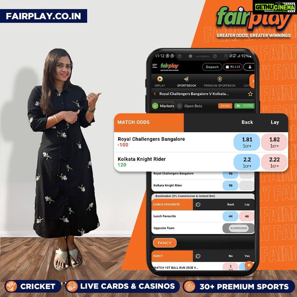 Manimegalai Instagram - Use Affiliate Code MANI300 to get a 300% first and 50% second deposit bonus. IPL fever is at its peak, so gear up to place your bets only with FairPlay, India's best sports betting exchange. 🏆🏏 Earn big by backing your favorite teams and players. Plus, get an exclusive 5% loss-back bonus on every IPL match. 💰🤑 Don't miss out on the action and make smart bets with FairPlay. 😎 Instant Account Creation with a few clicks! 🤑300% 1st Deposit Bonus & 50% 2nd deposit bonus with FREE GOLD loyalty status - up to 9% Recharge/Redeposit Bonus lifelong! 💰5% lossback bonus on every IPL match. 😍 Best Loyalty Plan – Up to 10% Loyalty bonus. 🤝 15% referral bonus across FairPlay & Turnover Bonus as well! 👌 Best Odds in the market. Greater Odds = Greater Winnings! 🕒 24/7 Free Instant Withdrawals ⚡Fastest Settlements within 5mins Register today, win everyday 🏆 #IPL2023withFairPlay #IPL2023 #IPL #Cricket #T20 #T20cricket #FairPlay #Cricketlovers #IPL2023Live #IPL2023Season #IPL2023Matches