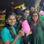 Manimegalai Instagram - கிராமத்து திருவிழா Visit 🎡🎈🎉 Brings back our golden 90’s kids Memories 😍 So much fun 🕺 Check Bio & Stories for full vlog link 💛 #கிராமத்துதிருவிழா #HussainManimegalai #Village Pariyur amman Temple