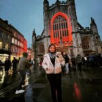 Manimegalai Instagram - Roman City 🌆 Enga frame vachaalum azhaga iruka ooru 😍🏰 @mehussain_7 #HussainManimegalai #london #romancity The Roman Baths